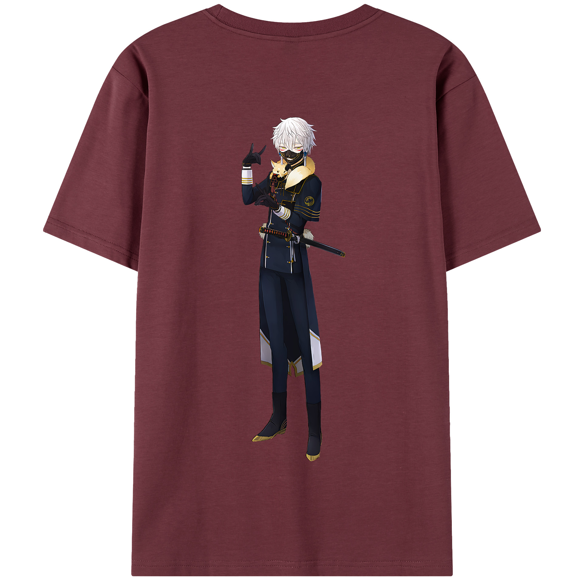 （画像用） 刀剣乱舞 Touken Ranbu 綿100％半袖Tシャツ（背面プリント）